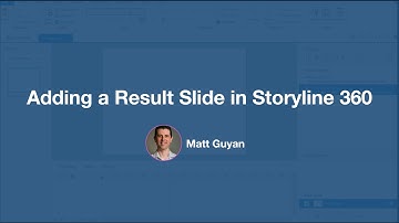 Adding a Result slide in Storyline 360