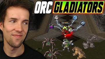 Today, we become a GLADIATOR! Trying Orc Gladiators Custom Map for the first time!