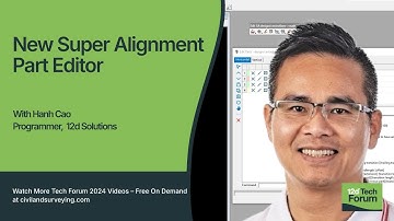 New Super Alignment Part Editor in 12d Model 15 | Faster & Modern Design #12dModel #TechForum 2021