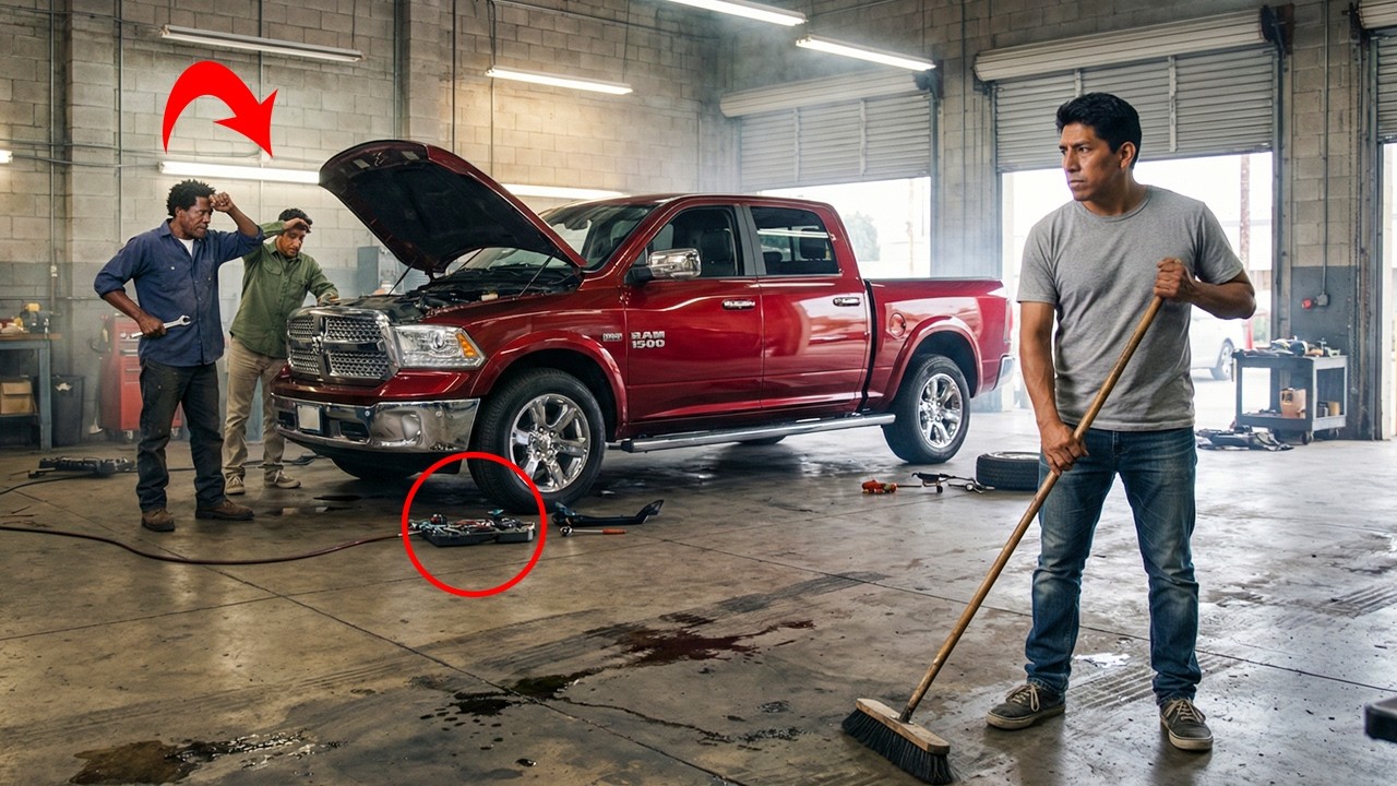 El dueño del taller contrató a un limpiador… sin saber que era un mecánico arruinado