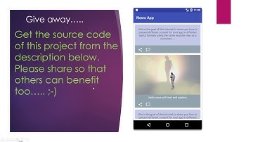How to create a Recycler View with Multiple layouts in android - part 1