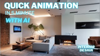 Easy Animation with AI (interior design)