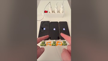 iPhone 13 Pro VS 12 Pro VS Xs Max Power Speed Test 🆚