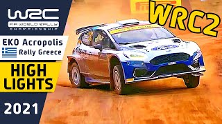 WRC2 Highlights Day 2 : WRC EKO Acropolis Rally Greece 2021. End of Day 2 Results