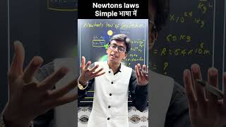 “Newton ka Gravity Law samjho simple way me 🌍 Har object ek dusre ko kheenchta hai! 💡