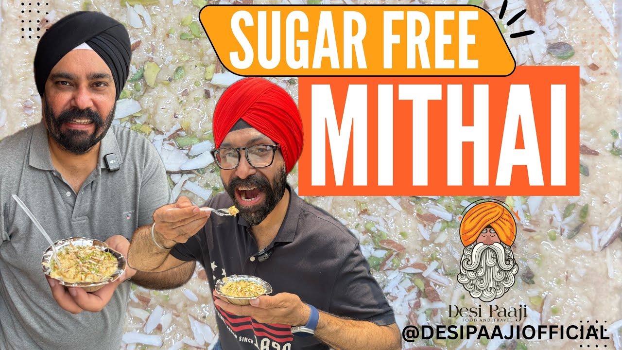 Sugar Free Mithai 😍 | Malai Burfi at Dilli Sweets | Healthy Indian Sweets in Delhi