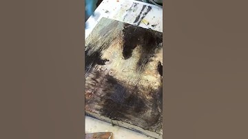 Encaustic, oil, shellac burn painting “Misti Mornin’” #encausticart  #abstractart