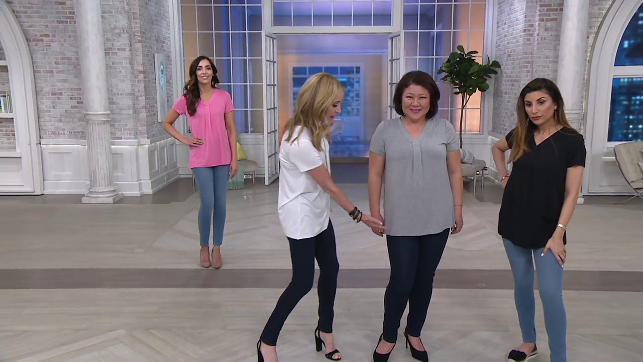 Laurie Felt Short Sleeve V-Neck T-Shirt on QVC