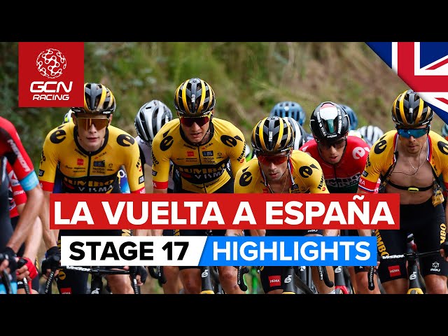 A Jumbo Battle On The Angliru? | Vuelta A España 2023 Highlights - Stage 17 class=