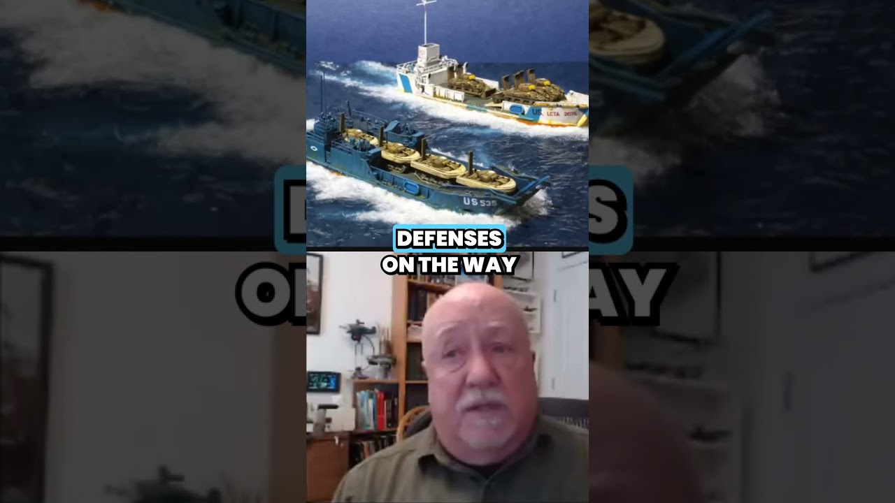 The configuration of LCTs for DDay landings 