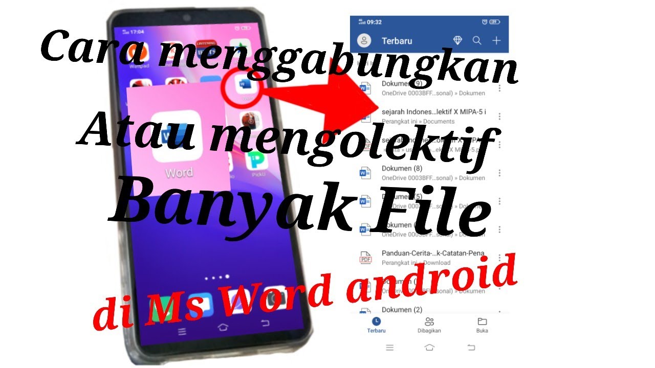 Cara Menggabungkan File Dan Pdf Di Word Di Hp Menjadi Satu Copy Paste Teks Youtube