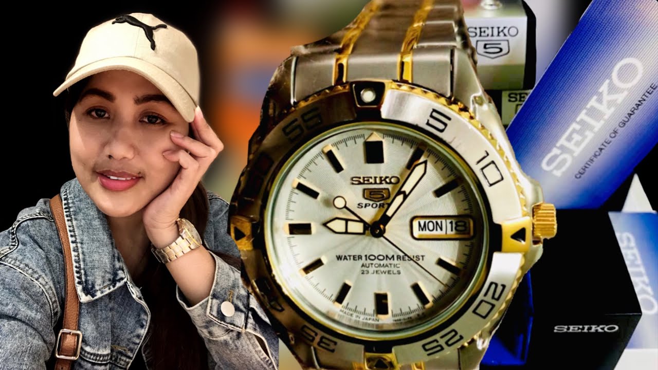 SEIKO 5 SPORTS (SNZB24J1) AUTOMATIC 23 JEWELS || Ghema Maureene - YouTube