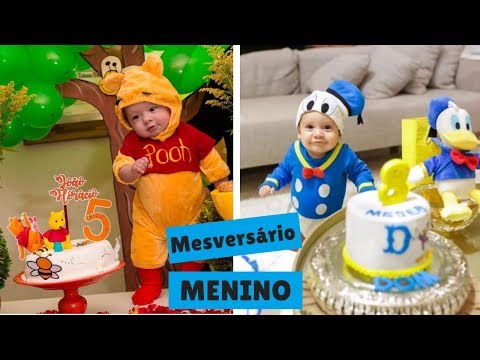 TEMAS CRIATIVOS PARA MESVERSÁRIO DE MENINO