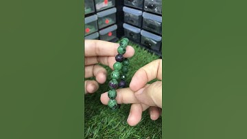 CODE:RZ013 Ruby Zoisite Bracelet 9mm+-