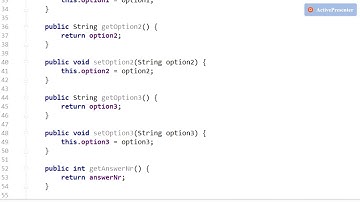 Android Quiz App using android studio with sqlite Part 3 - Model and Contract Class