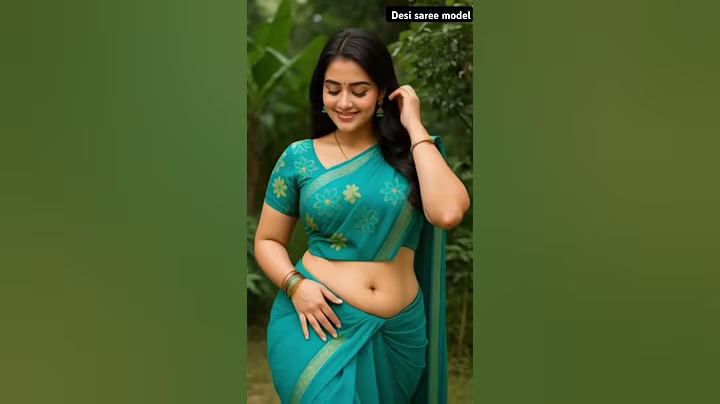 blue saree with full glamorous design #ai #saree