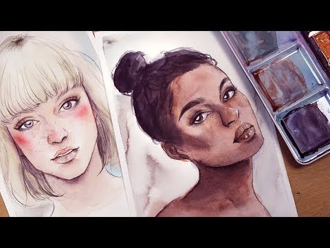 APRENDA A PINTAR RETRATO EM AQUARELA 