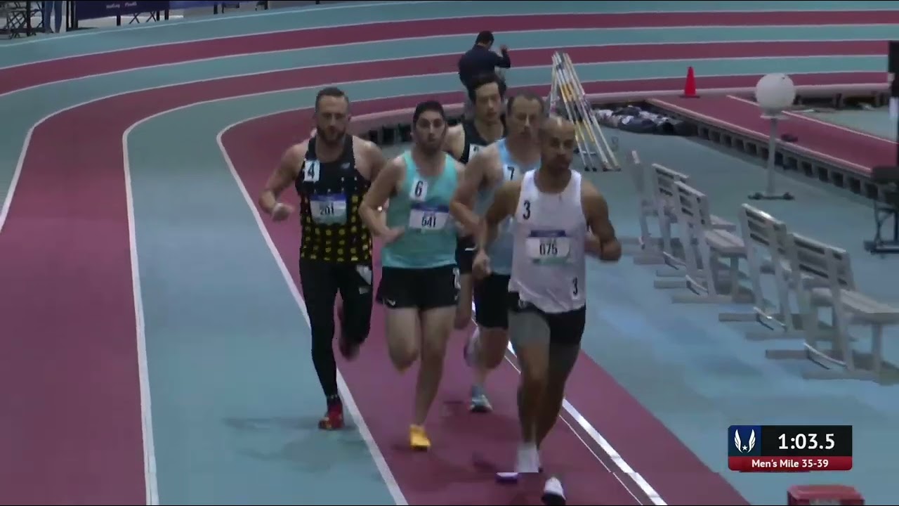 Men's 35-39 Mile - USATF Masters Indoor National Championships 2026 - Albuquerque, NM
