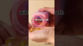 120ml Gradient Color Square Glass Capsule Bottle