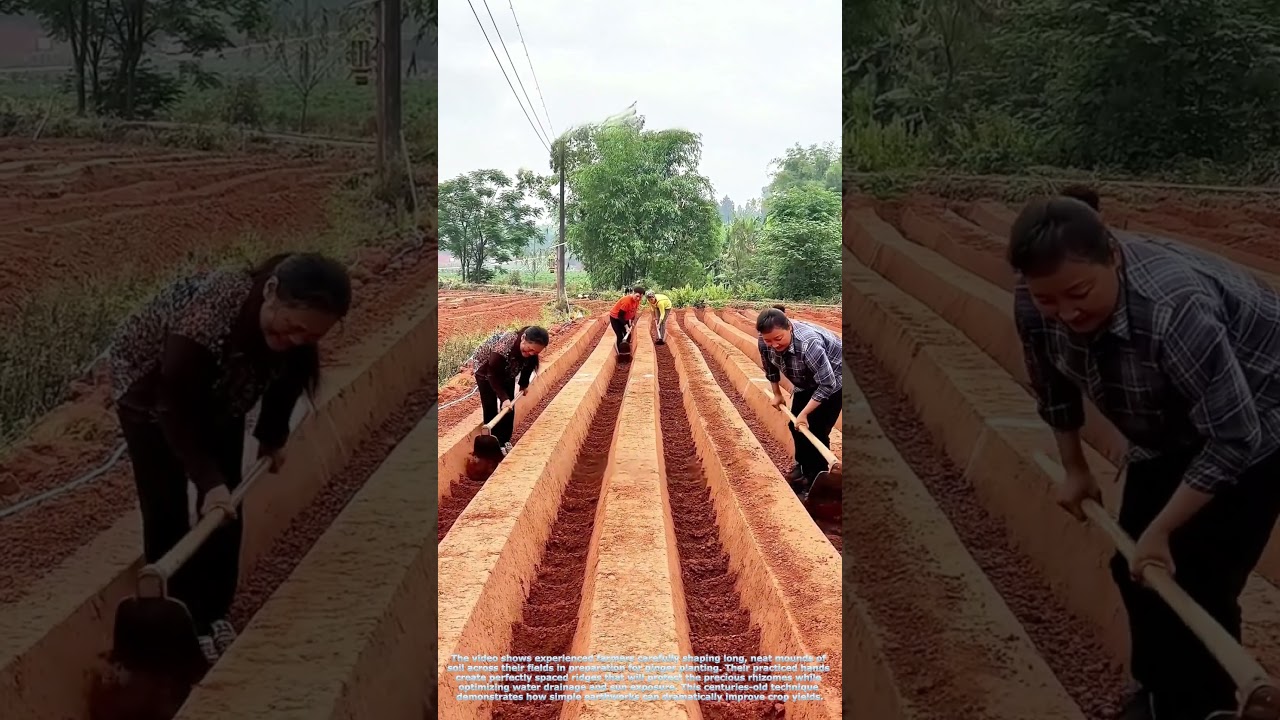 Ginger Farming Secrets: The Mound Technique That Boosts Harvests