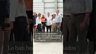 Los reyes llegan a Verín Ourense para conocer los daños causados por los incendios