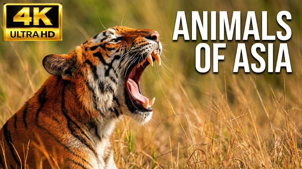 Animals of Asia in 4K  Breathtaking Asian Wildlife & Nature Relaxation Film