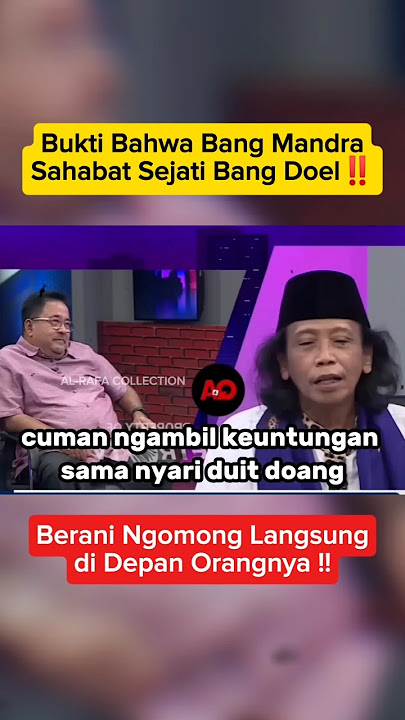 Bang Mandra Speaks Directly in Front of the Deputy Governor of DKI‼️#kdm #ranokarno #jakarta #sho...