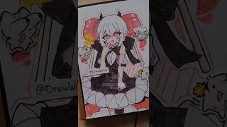 Gambar karakter Candy Apple Cookie Fanart Cookie run Kingdom 🍎 #drawing #art #shorts