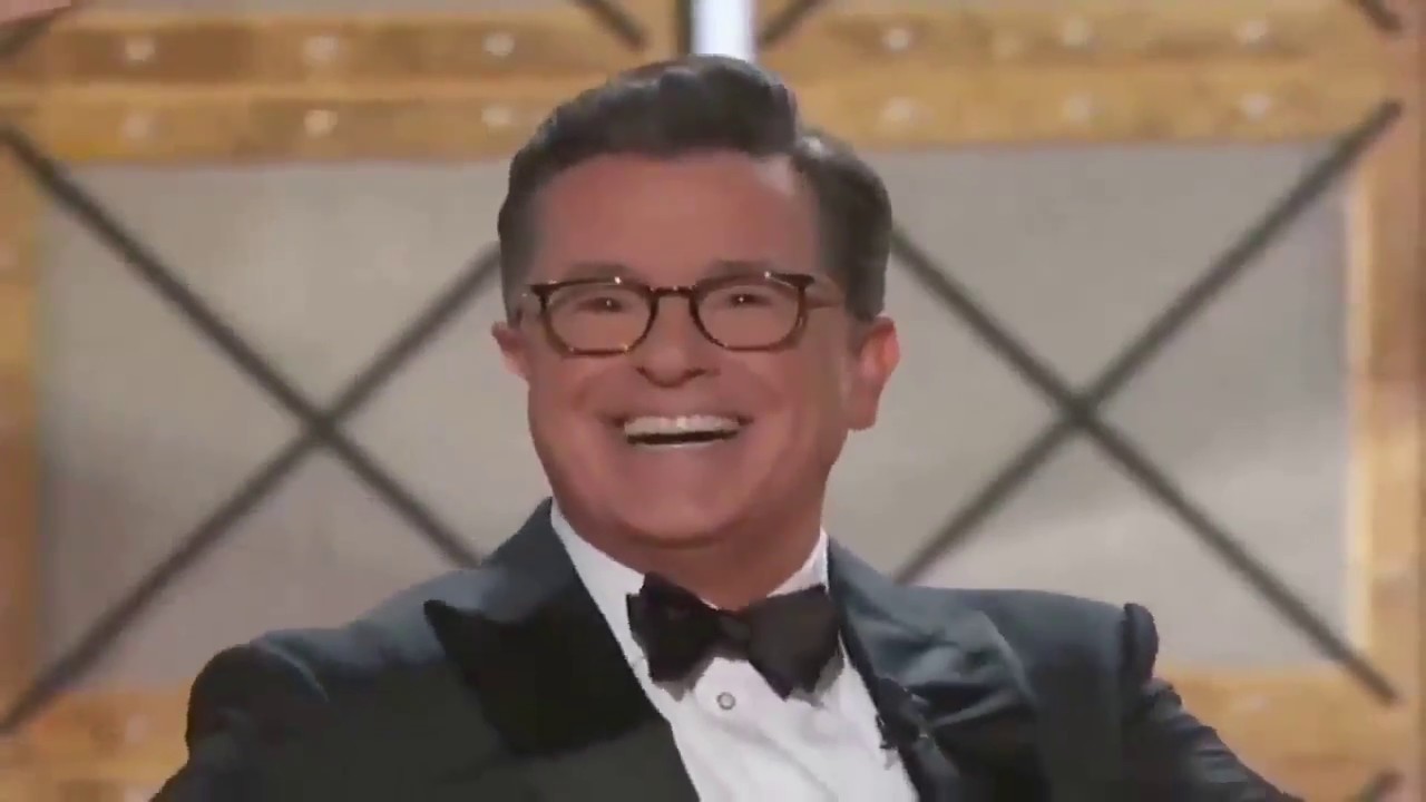 Stephen Colbert singing at the Emmy Awards 2017 YouTube