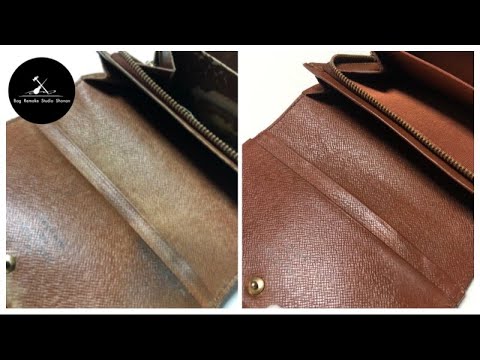 "ASMR" Louis Vuitton  Monogram wallet Restoration 4K