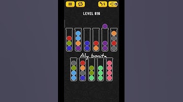 ball sort puzzle level 816