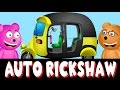 Mega Gummy Bear Builds Auto Rickshaw | Mega Gummy Bears Crushes Tuk Tuk | Construction Video