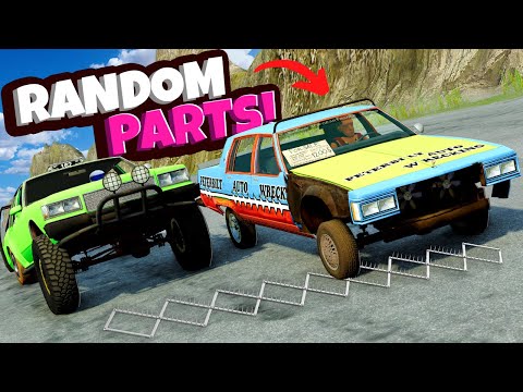 RANDOM PARTS MOD But It's with OLD RUSTY CARS in BeamNG Drive!