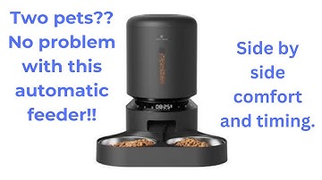 The ultimate pet feeder for two pets Petlibro dual tray feeder - Keep both your pets fed!!