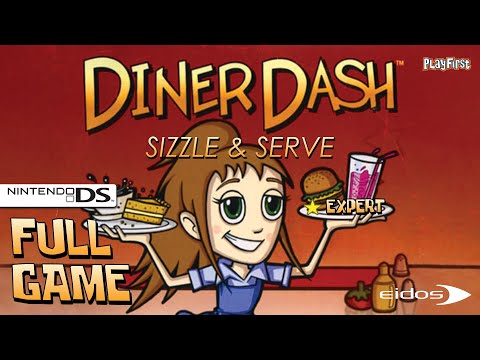 Diner Dash: Sizzle & Serve (Nintendo DS) - Full Game 1080p60 HD Walkthrough - No Commentary
