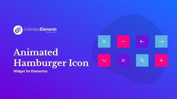 Animated Hamburger Icon Widget for Elementor