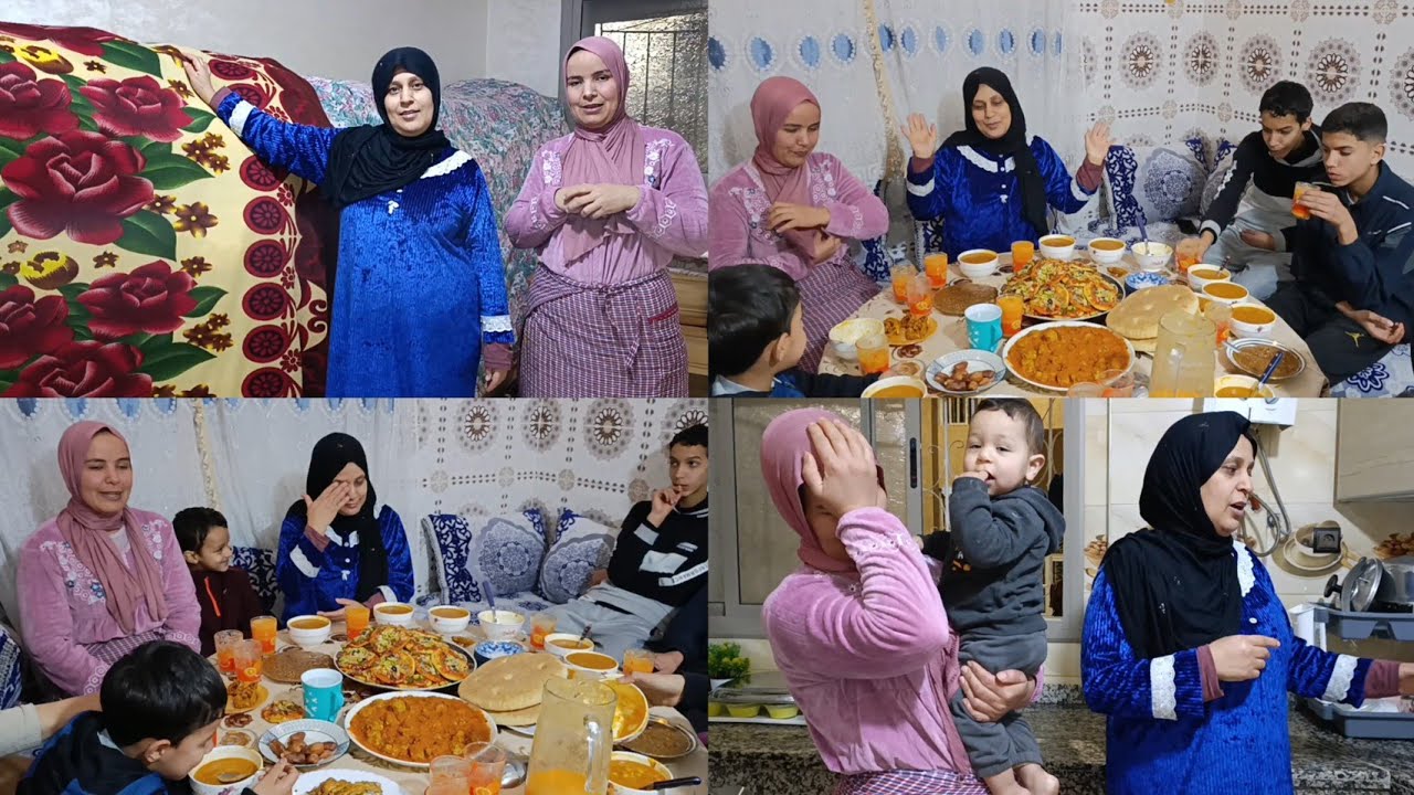 أول فطور د رمضان بلا امي حليمة 😔 خديجة واسماء تخلاو علينا هادي تليا معاهوم 😭😭