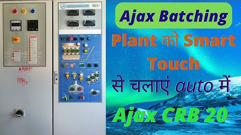 How to run Ajax CRB 20 Batching plant || Ajax crb 20 Batching plant ko auto me run kare