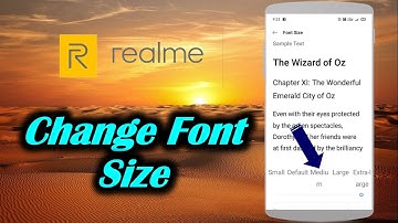 How to Increase/Decrease Font Size in OPPO Realme