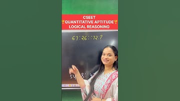 Cseet quantitative aptitude logical reasoning#commerceshorts #cseet #logicalreasoning #numberanalogy