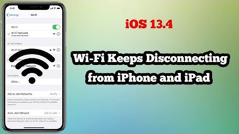 iOS 13.4 - iPhone and iPad keeps Disconnecting from Wi-Fi [Fixed]