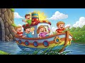 Row Row Row Your Boat   Baby Nursery Rhyme Song   Learning Video for Kids and Babies