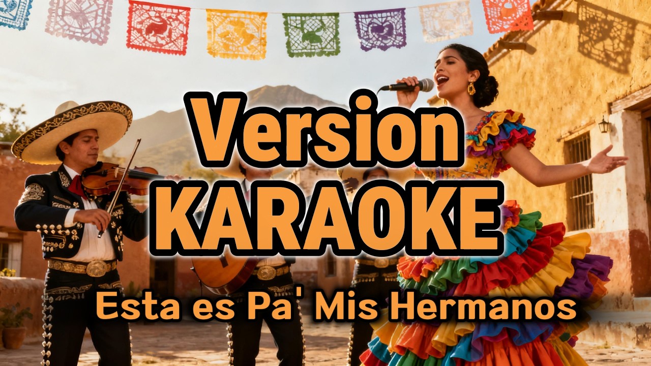 Esta es Pa' Mis Hermanos #pistaoficial #karaokecancionoriginal #rancherakaraoke #mariachikaraoke