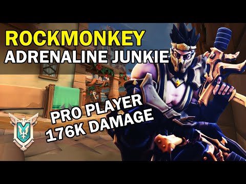 176K Damage rockmonkey Koga Paladins Competitive (Pro Player) ADRENALINE JUNKIE