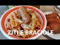 ZITI AL SUGO E BRACIOLE ricetta Ziti ABBIAMO FATTO LA SCARPETTA NELLA PENTOLA  ricetta ziti al sugo