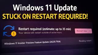 Windows 11 Insider Preview 26220.7934 Stuck on Pending Restart Error FIXED!