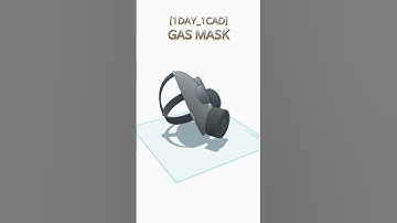 [1DAY_1CAD] GAS MASK #shorts #tinkercad #project