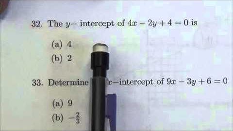 Math 10C Linear Relations Review MC#32