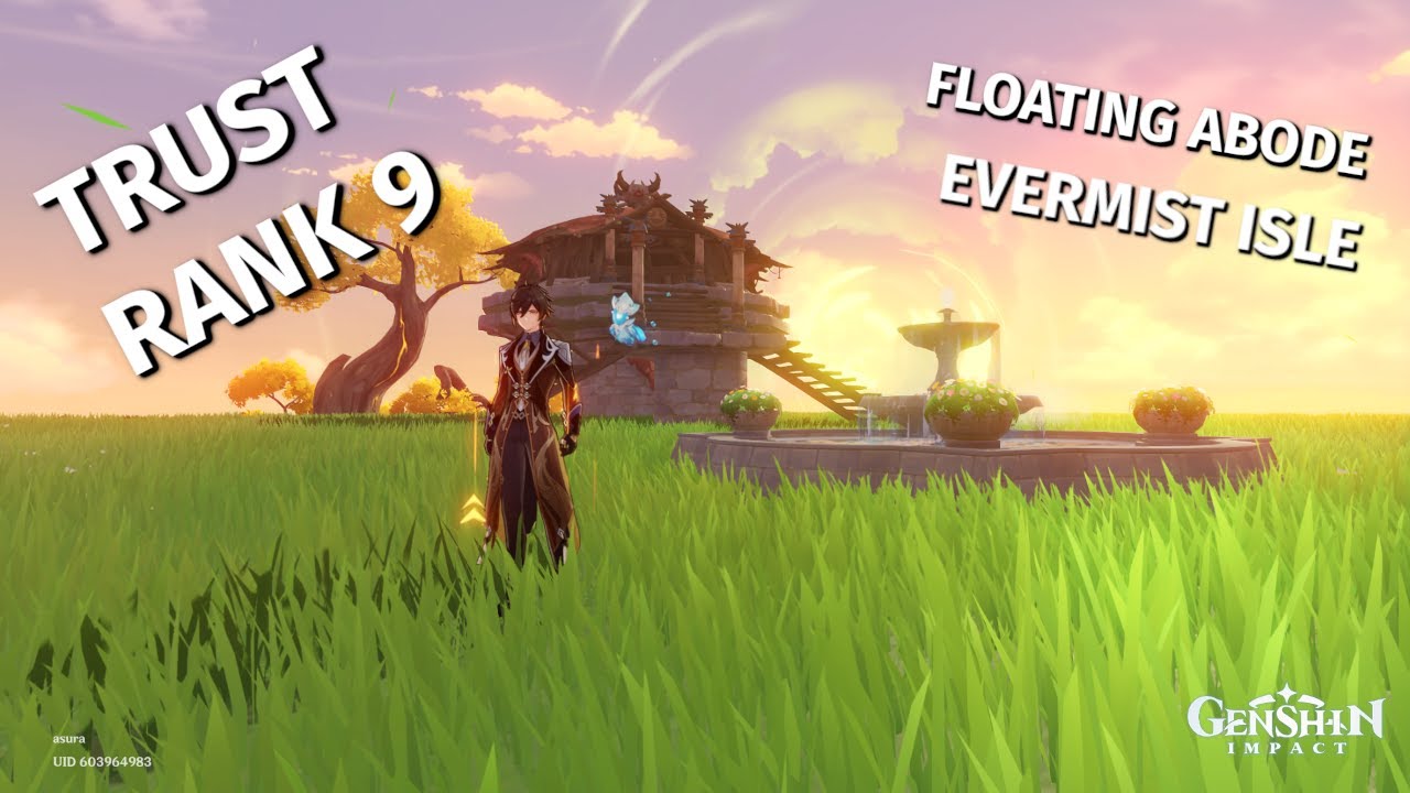 Trust rank 9! Area 4 Evermist Isle (Floating Abode) New Furnishings