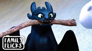 Toothless Fails At Flirting | How To Train Your Dragon 3 (2019) | Family Flicks